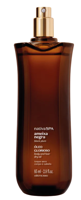 Óleo Glorioso para Corpo e Cabelo Nativa SPA Ameixa Negra, 85ml