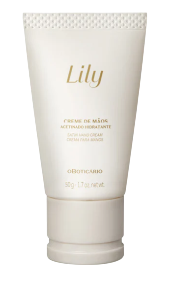 Creme de Mãos Acetinado Hidratante Lily, 50g